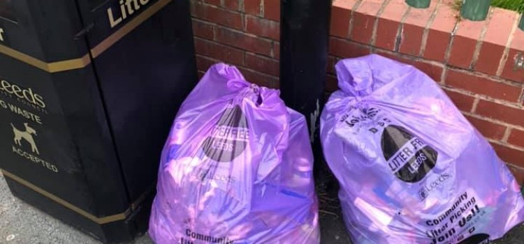LEEDS GOES PURPLE IN THE FIGHT AGAINST LITTER LEEDS GOES PURPLE IN THE FIGHT AGAINST LITTER